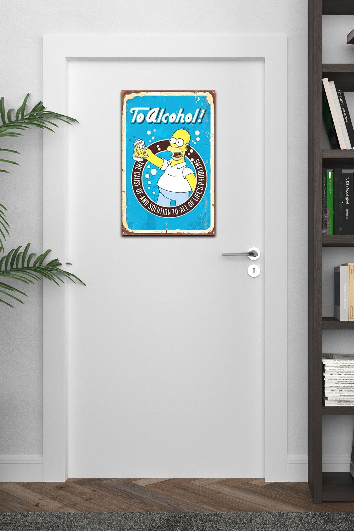 Dekolia Kuşe Kağıt Duvar Posteri Simpsonlar Retro Vintage Drtr0039
