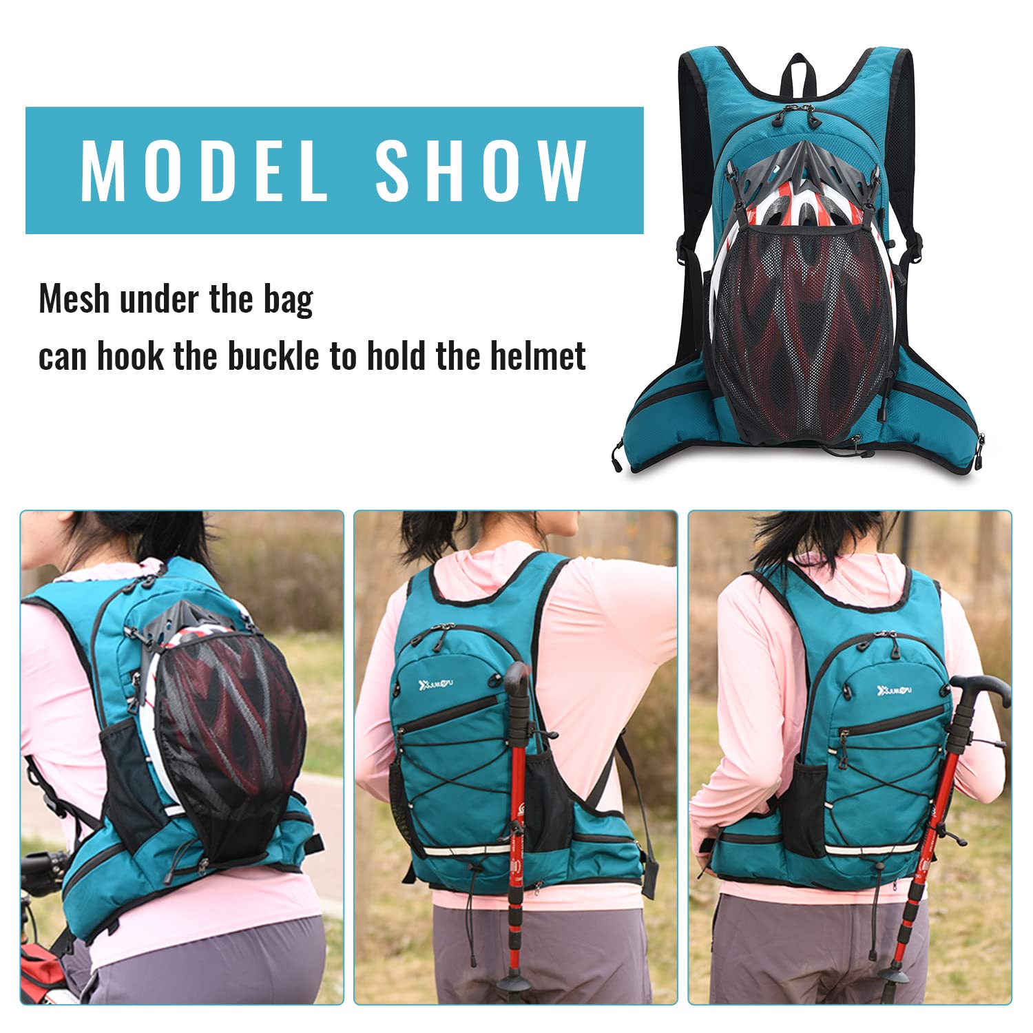 Ligero Mochila de Ciclismo Impermeable Múltiples Bolsillos Respirable Correr Bicicleta Mochila Hombres Mujeres Senderismo De Viaje Mochila