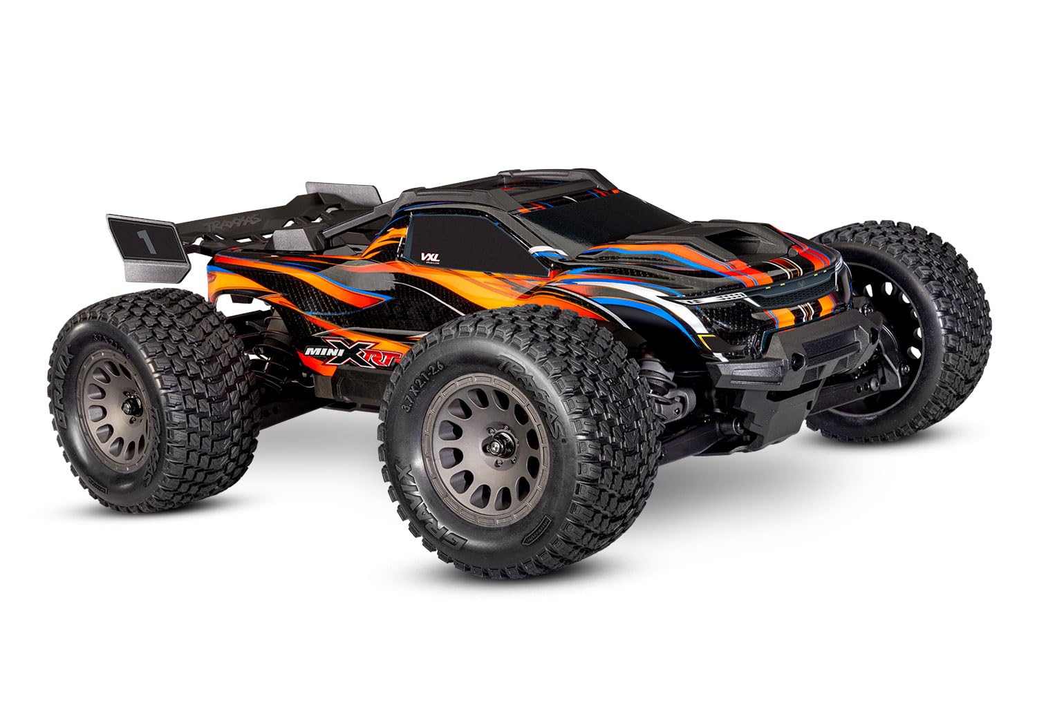 Traxxas Mini XRT VXL-3s Orange Brushless 1:10 RC Modellauto Elektro Monstertruck Allradantrieb (4WD) RtR 2,4 GHz (108076-1-ORNG)