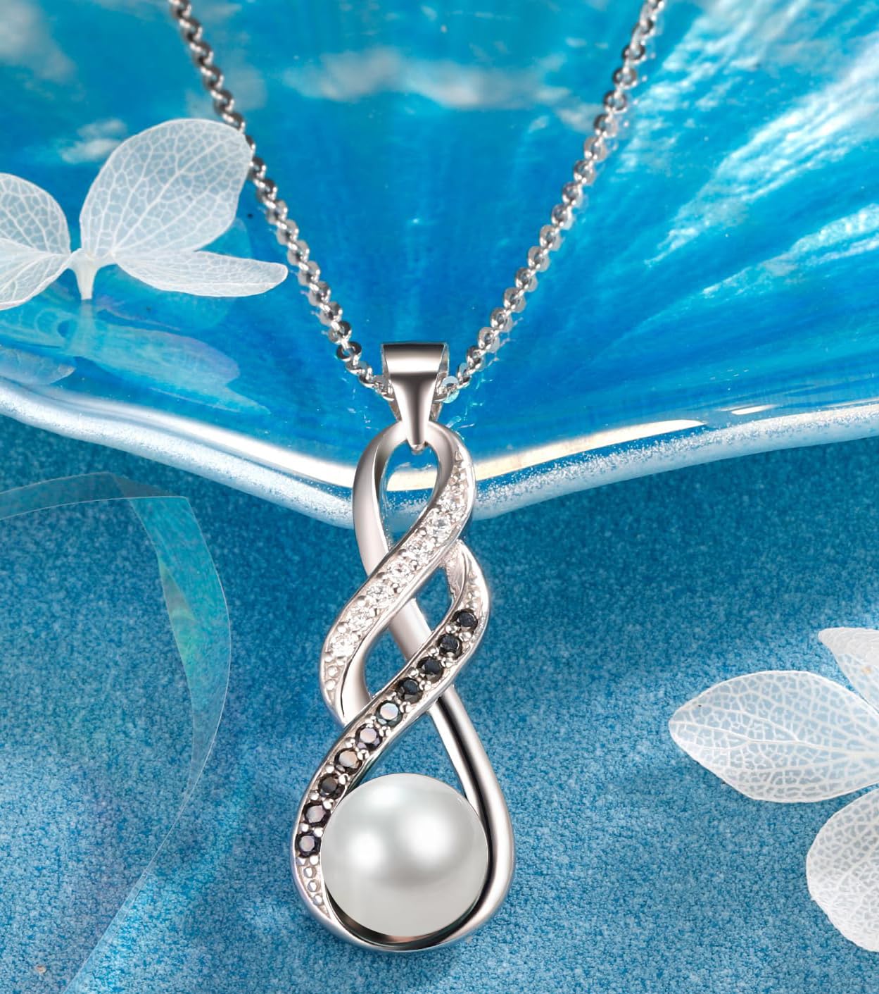 Geschenke für Ehefrau Perlenkette Schmuck Weihnachten Geschenk Muttertags Mama Geschenk Valentinstag Jubiläum Hochzeit Geburtstag Frau Freundin