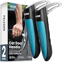 PELEGON Car Door Handle Assist for Seniors (2-Pack) - 300 lbs Support, Anti-Slip Grip, Tool-Free Car Cane for Easy In/Out