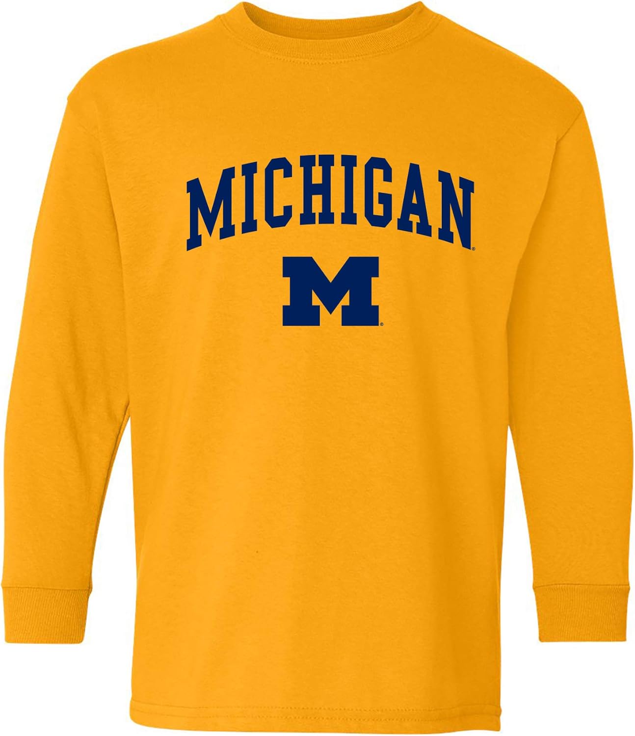 NCAA Arch Logo, Team Color Youth Long Sleeve T Shirt, College, University
