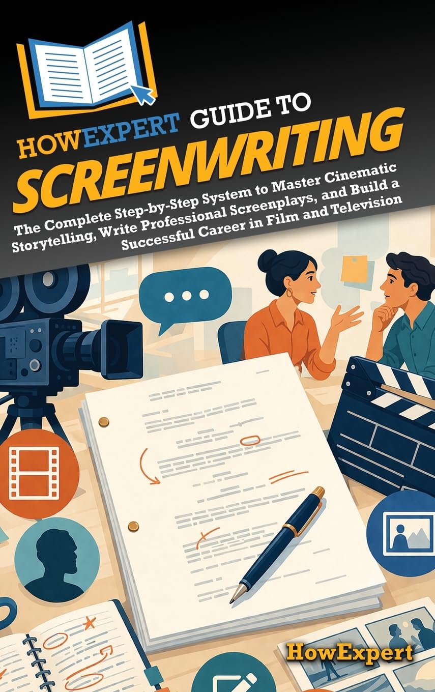 HowExpert Guide to Screenwriting: The Complete Step-by-Step System to Master Cinematic Storytelling, Write Professional Screenplays, and Build a Successful Career in Film and Television