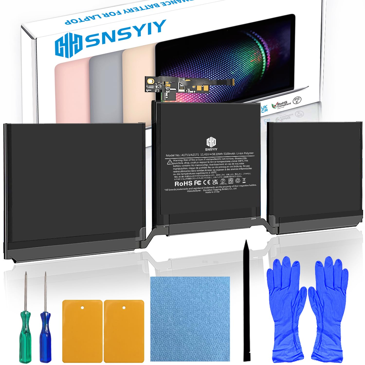 MacBook Pro 2017 A1708 13㌅ バッテリー 正常・良好 A1708 MacBook Pro 13 Inch Battery A1713 Replacement (Late 2016 Mid