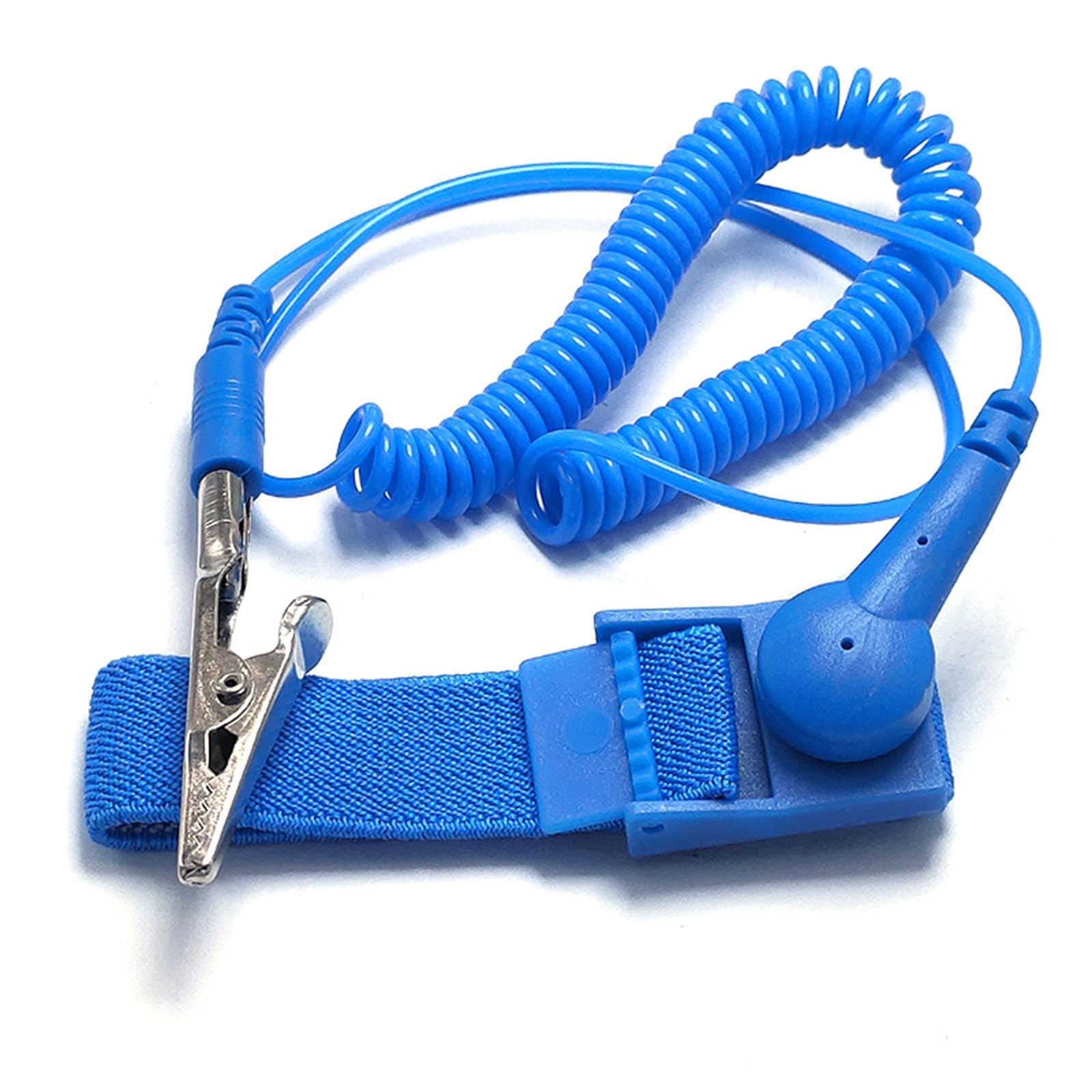 Produktbild von Antistatik-Armband – ESD-Schutz Für Empfindliche Elektronik, Verstellbares Erdungsband Mit 1,8 M Kabel, Für PC-Reparatur & Mehr