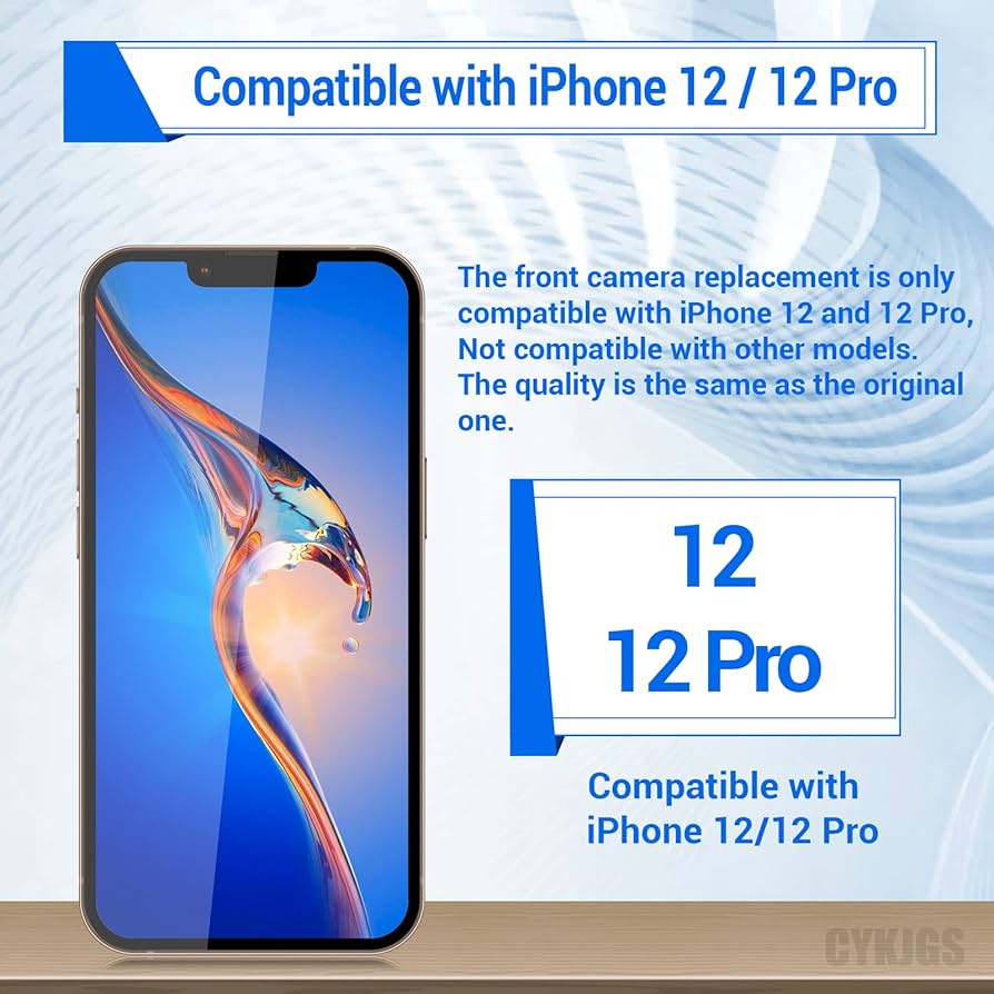 Amazon.co.jp: CYKJGS iPhone 12用 フロントカメラ 交換用 OEM iPhone