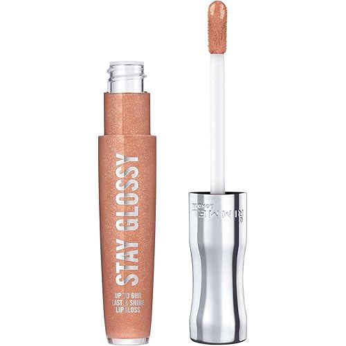 Rimmel Stay Glossy 6HR Lip Gloss, All Nighter, 0.18 Fl Oz (Pack of 1)