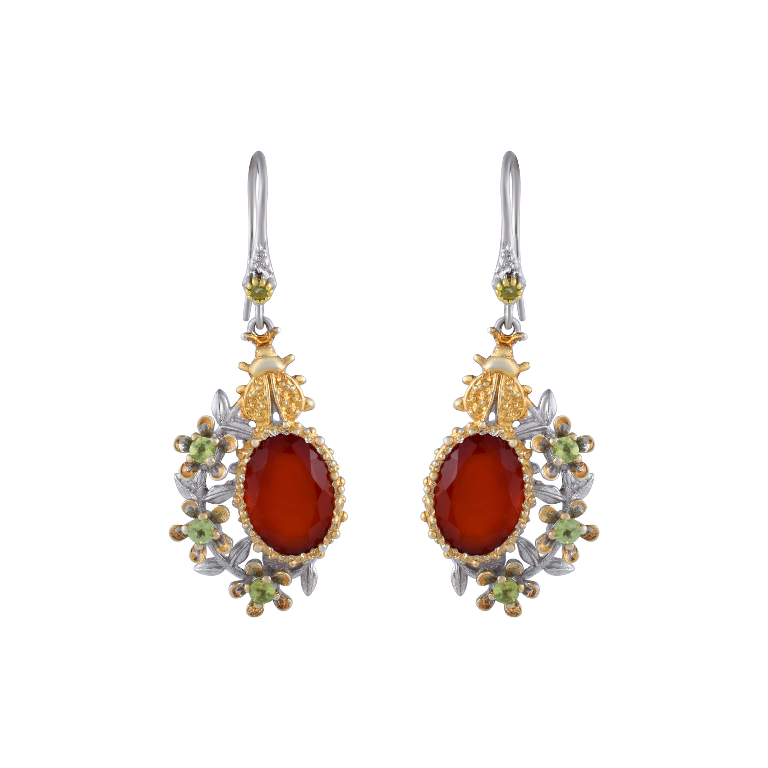 Boucles d'oreilles pendantes argent et pierre naturelle, le cadeau idéal - 6