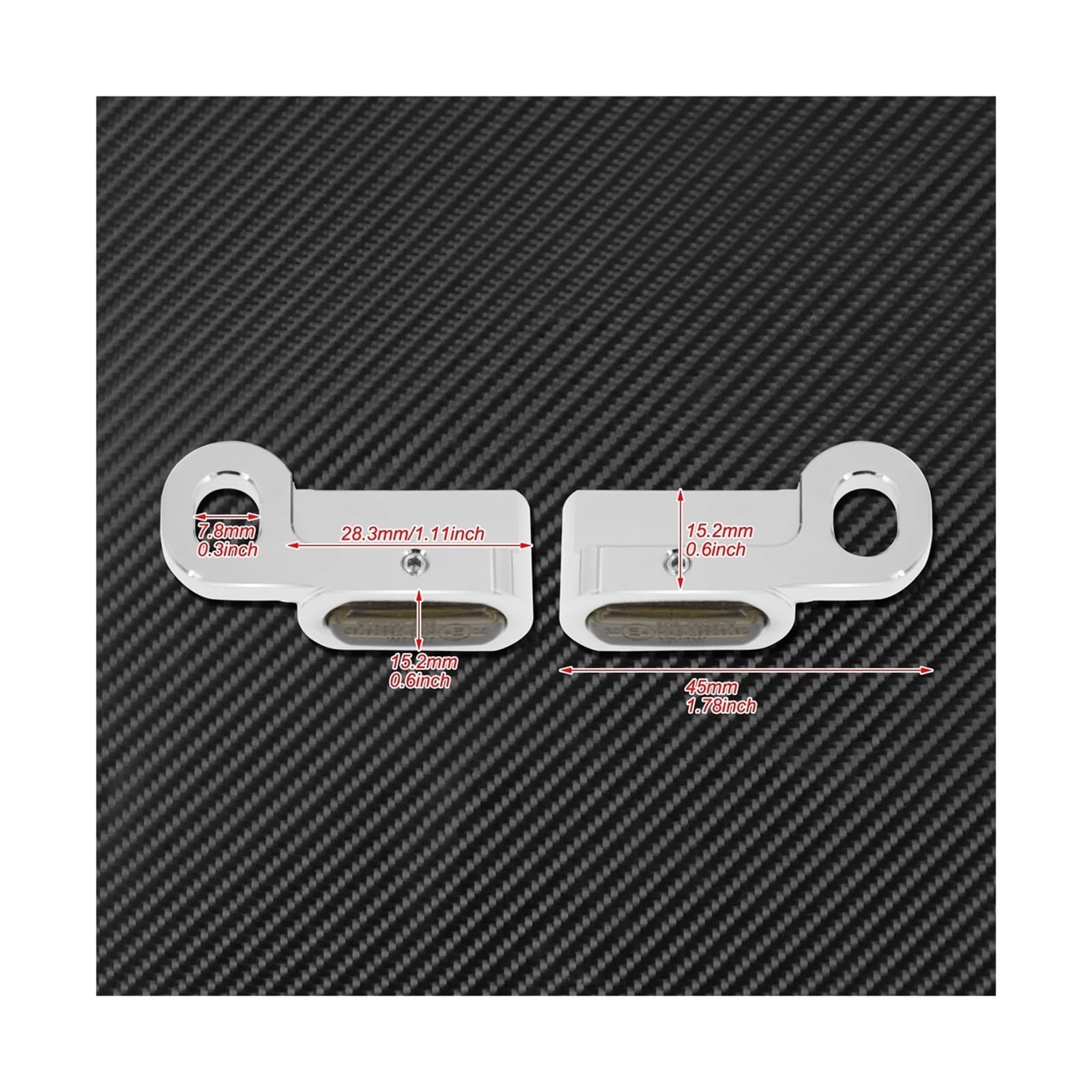 Indicatore di direzione a LED per moto 2X Indicatoris Motos