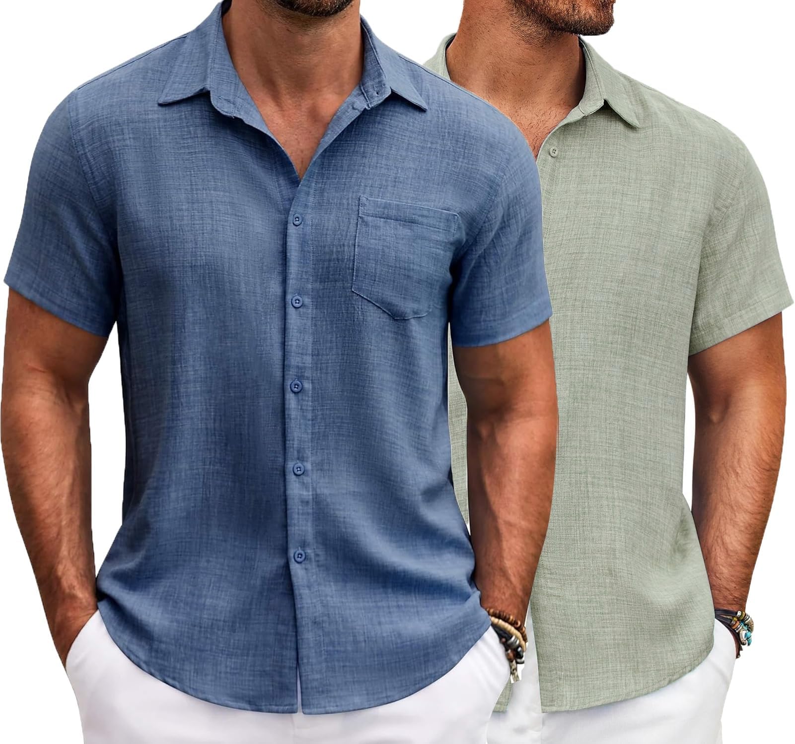 Men Shirt || Shirt for Man || Half Sleeve || Casual and Summer Style (Packs Also Available) (Resort-Slub)