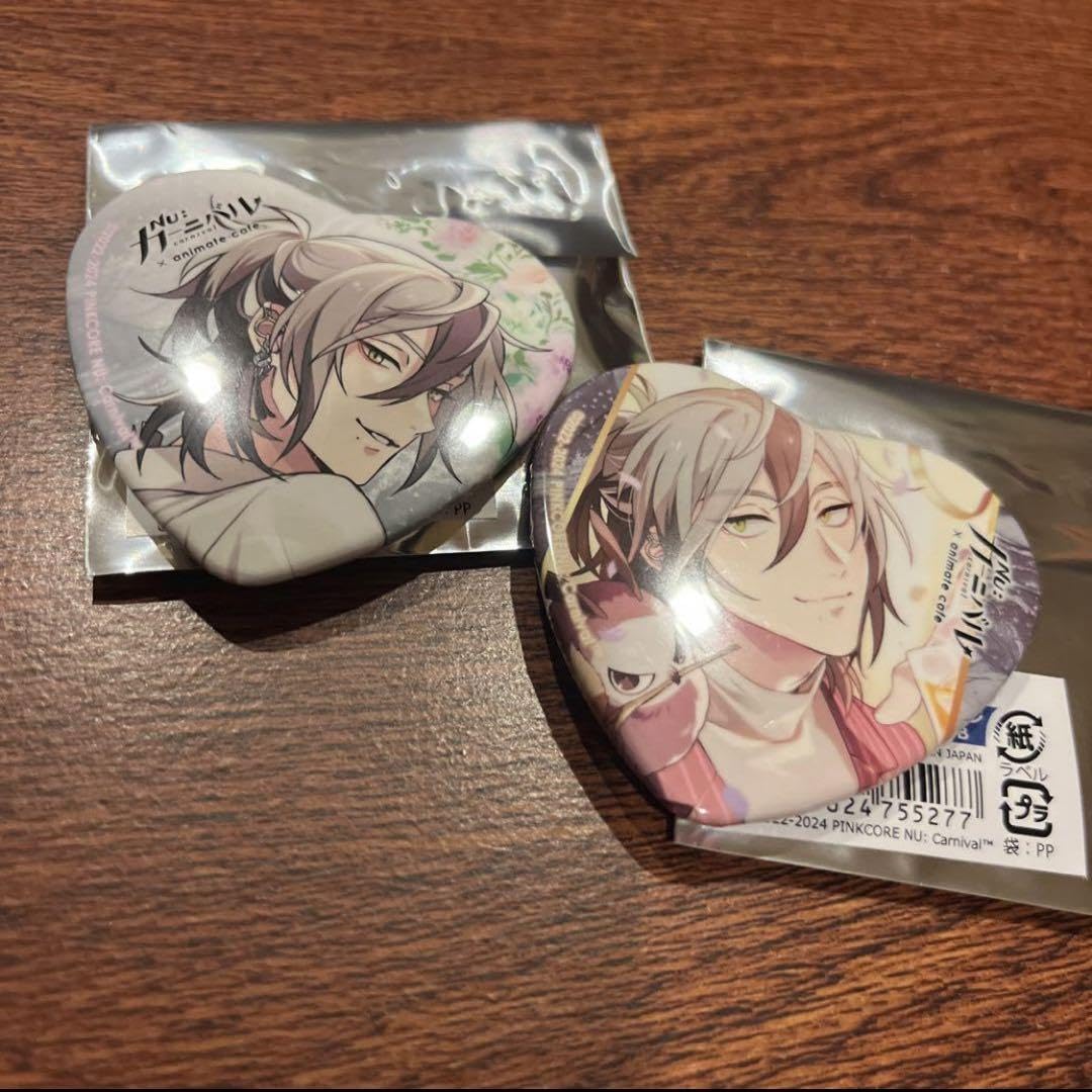 NU:カーニバル　アニカフェ　ハート缶バッジ レイ バッジ・ビンズ レイ 「NU：カーニバル 2nd Anniversary