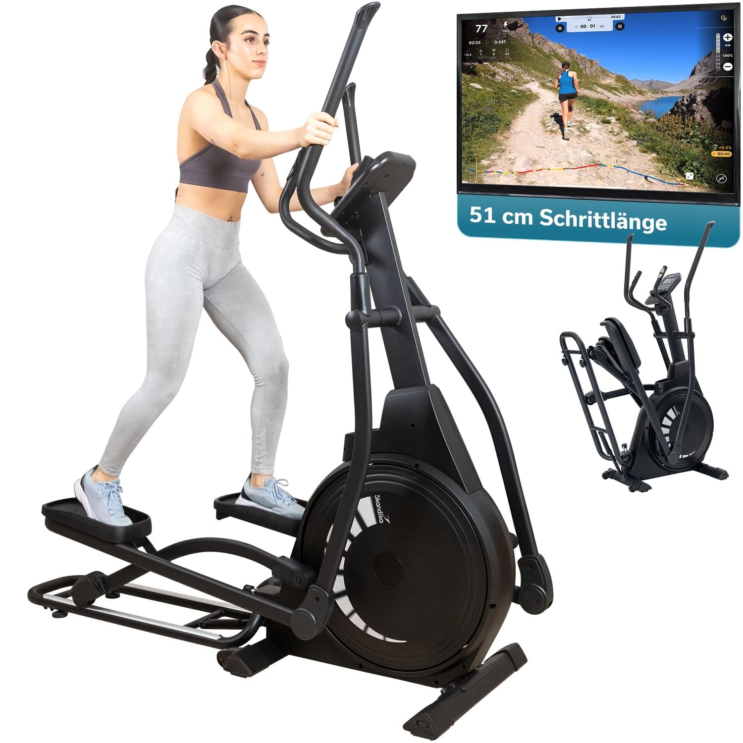 Skandika Crosstrainer für Zuhause Carbon P23