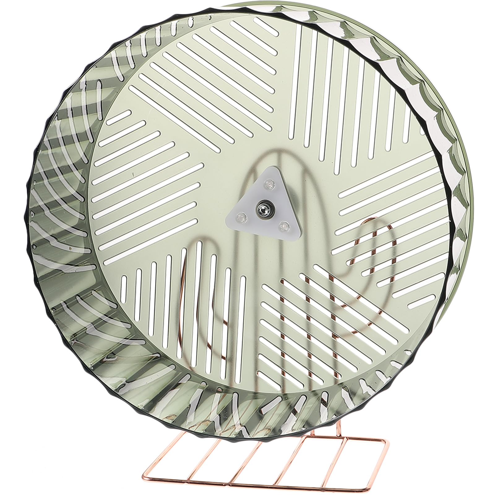 Ruota per Criceti Supporto, Grande, Plastico e Lega, Verde | Cincilla e Roditori Domestici, Base Stabile per Gabbia, Accessorio Sportivo per Uso Quotidiano