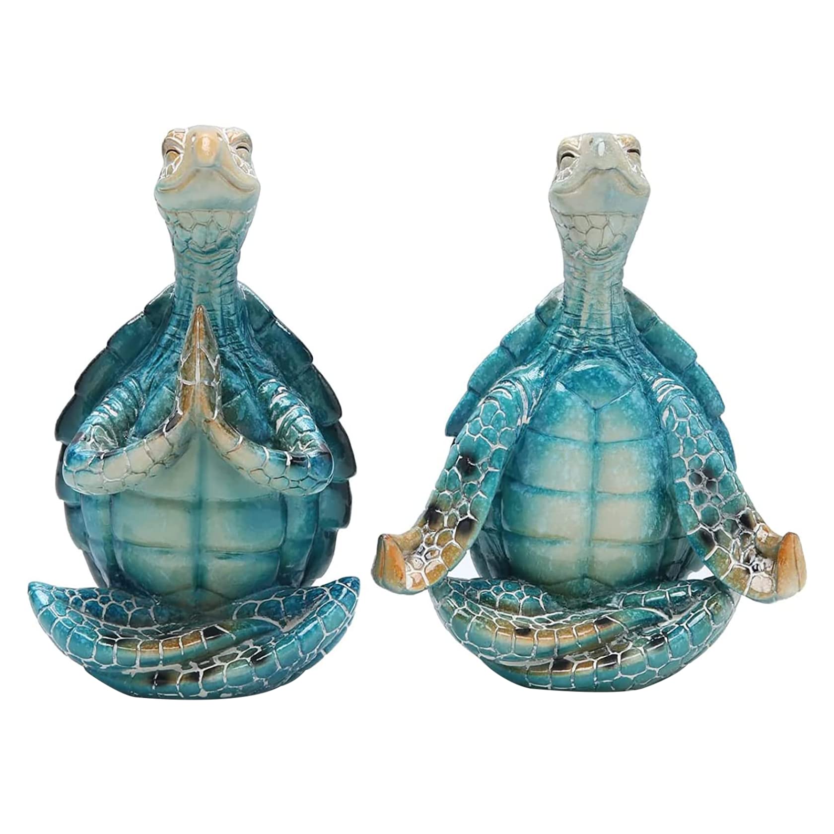 Statues mer plage et décoration tortue de méditation pour intérieur zen et estival