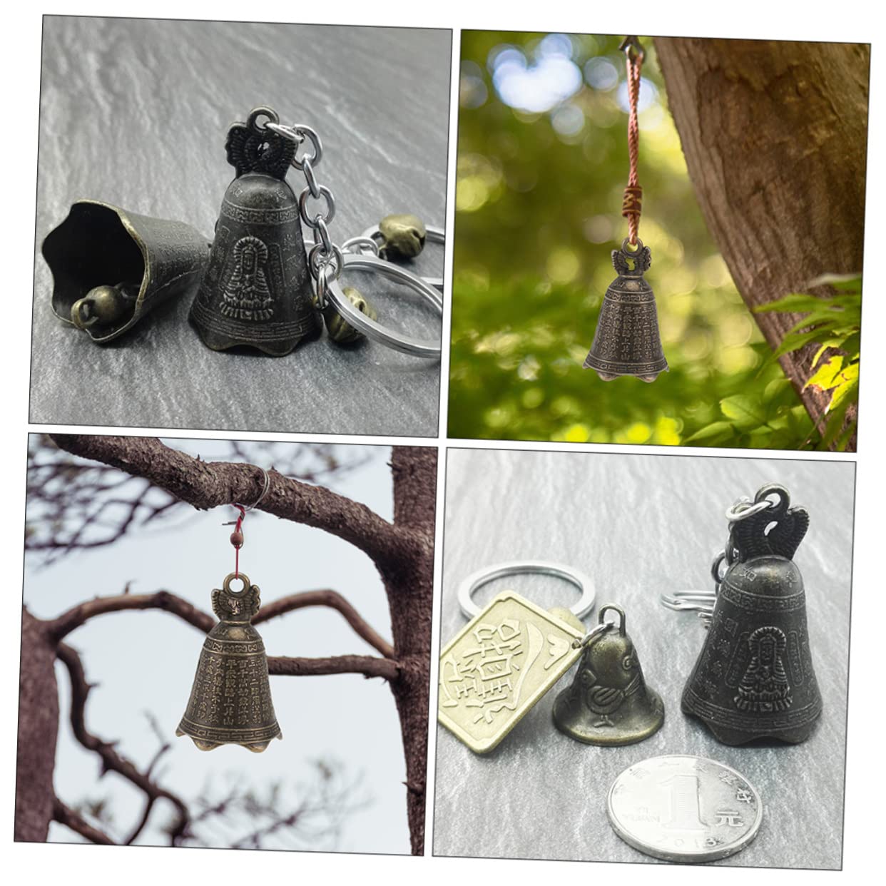 YARNOW 40pezzi Pendenti Decorativi Ferro Con Campane Per Giardino e Casa Ornamenti Sospesi Per Wind Chime Facili Da Appendere Ambienti Interni Ed Esterni