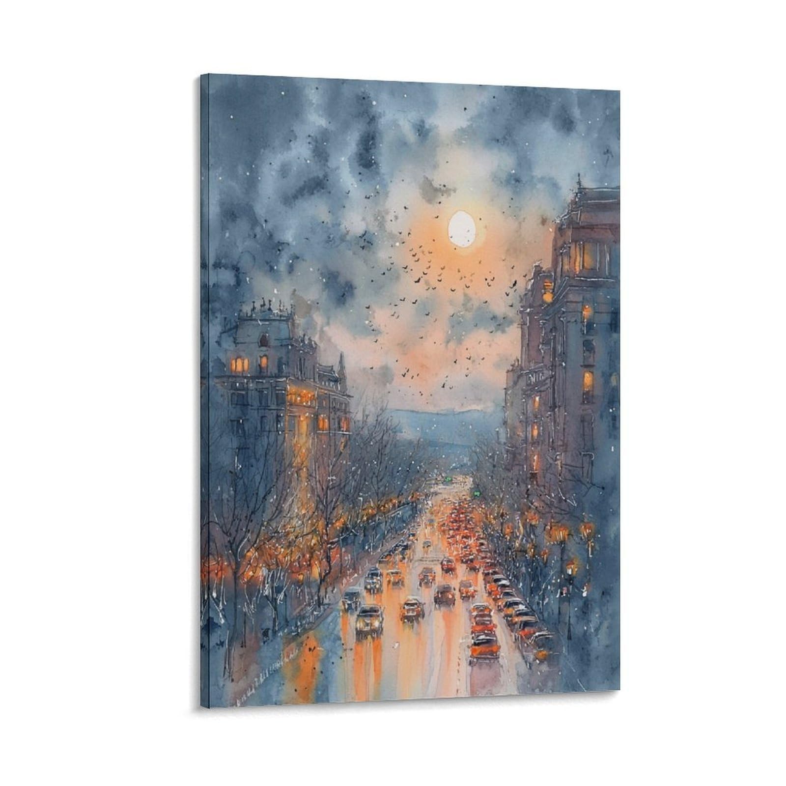 Portland 24x36inch(60x90cm) Vintage Travel Poster Watercolor Canvas Art