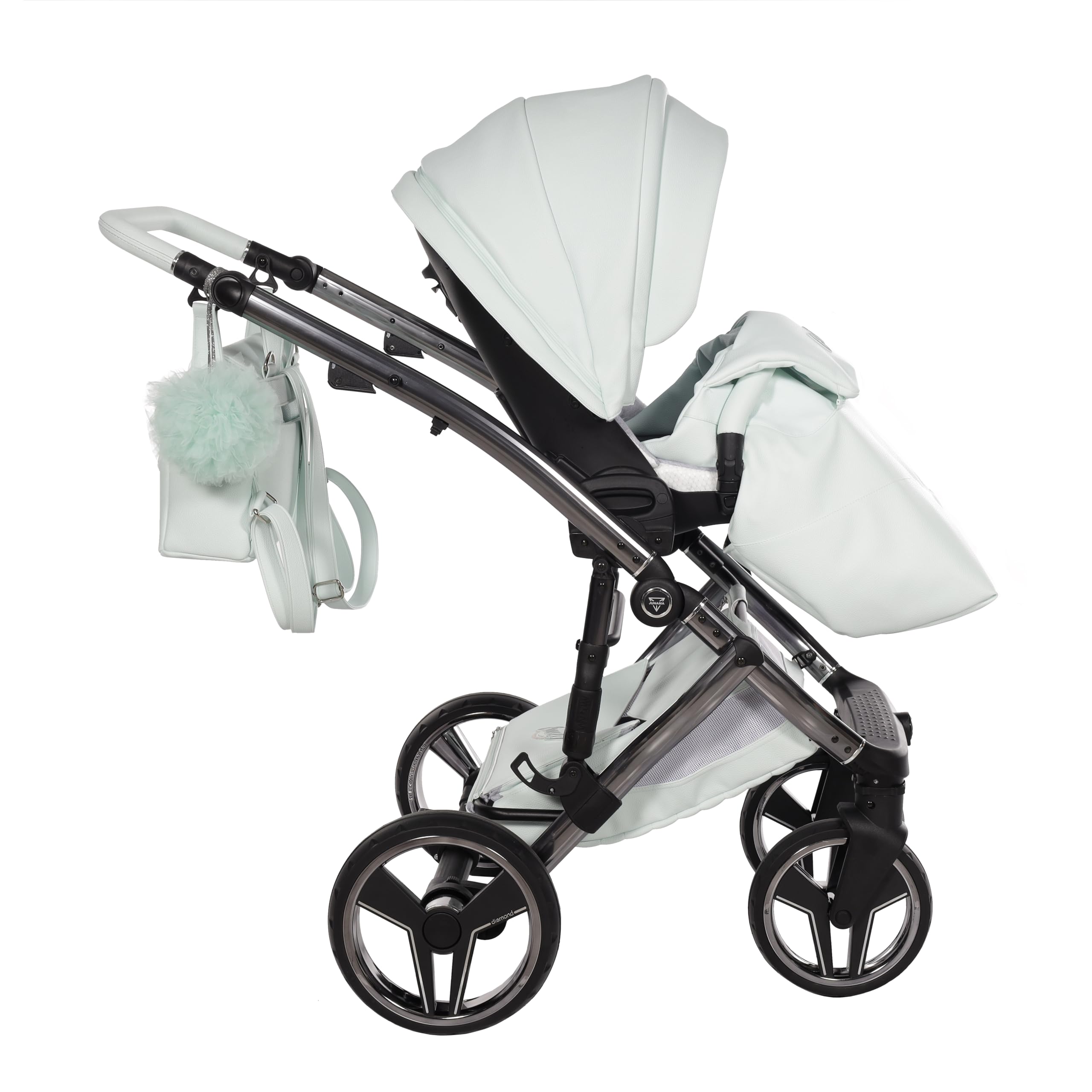 Junama Passeggino Candy 2in1 3in1 4in1 (04 - menta, 4in1 con base ISOFIX)