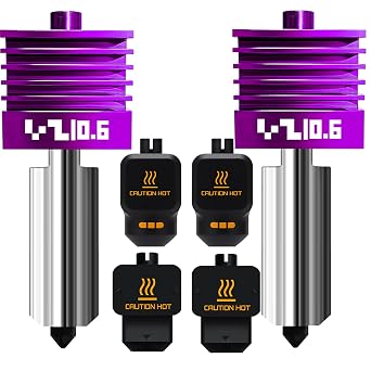 2PK MPVD Hotend 0.6mm for Bambu Lab X2D/P2S H2/A1 Series Nozzle Upgrade Nano-Coating Anti-Stick Filament High Hardness 2800HV for Bambu lab X2D P2S Nozzle Bambu Lab H2S Hotend