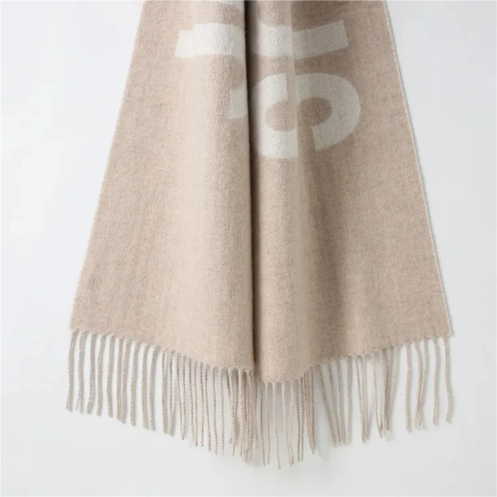 Thick Soft Wool Cashmere Scarf for Women Winter Warm Wrap