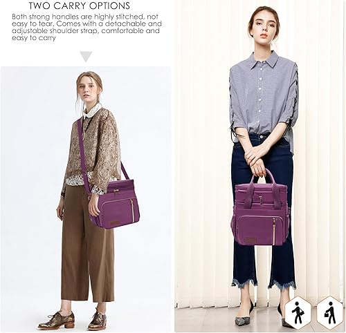 Miniatura 2 de MIYCOO - Lonchera para hombres y mujeres adultos con doble cubierta, a prueba de fugas, con aislamiento, suave, grande, hielera para el trabajo,