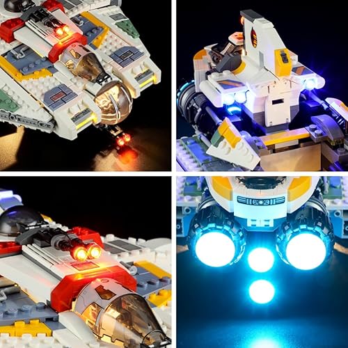 Miniatura 5 de LIGHTAILING Luz para Lego- 75357 Ahsoka Ghost & Phantom II - Kit de iluminación LED compatible con el modelo de bloques de construcción Lego - NO