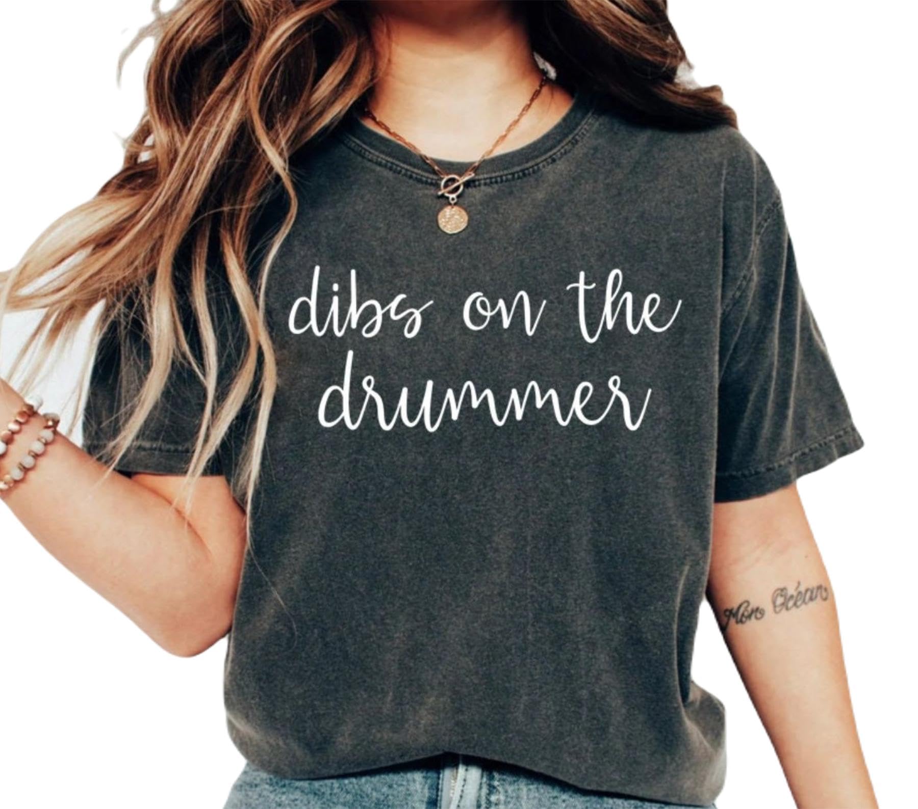 GenericShirt Drummer T-shirt Drummer Shirt Drumming Shirt Percussionist Musician Shirt Band Shirt Funny Wife 2 Shirt - Size S