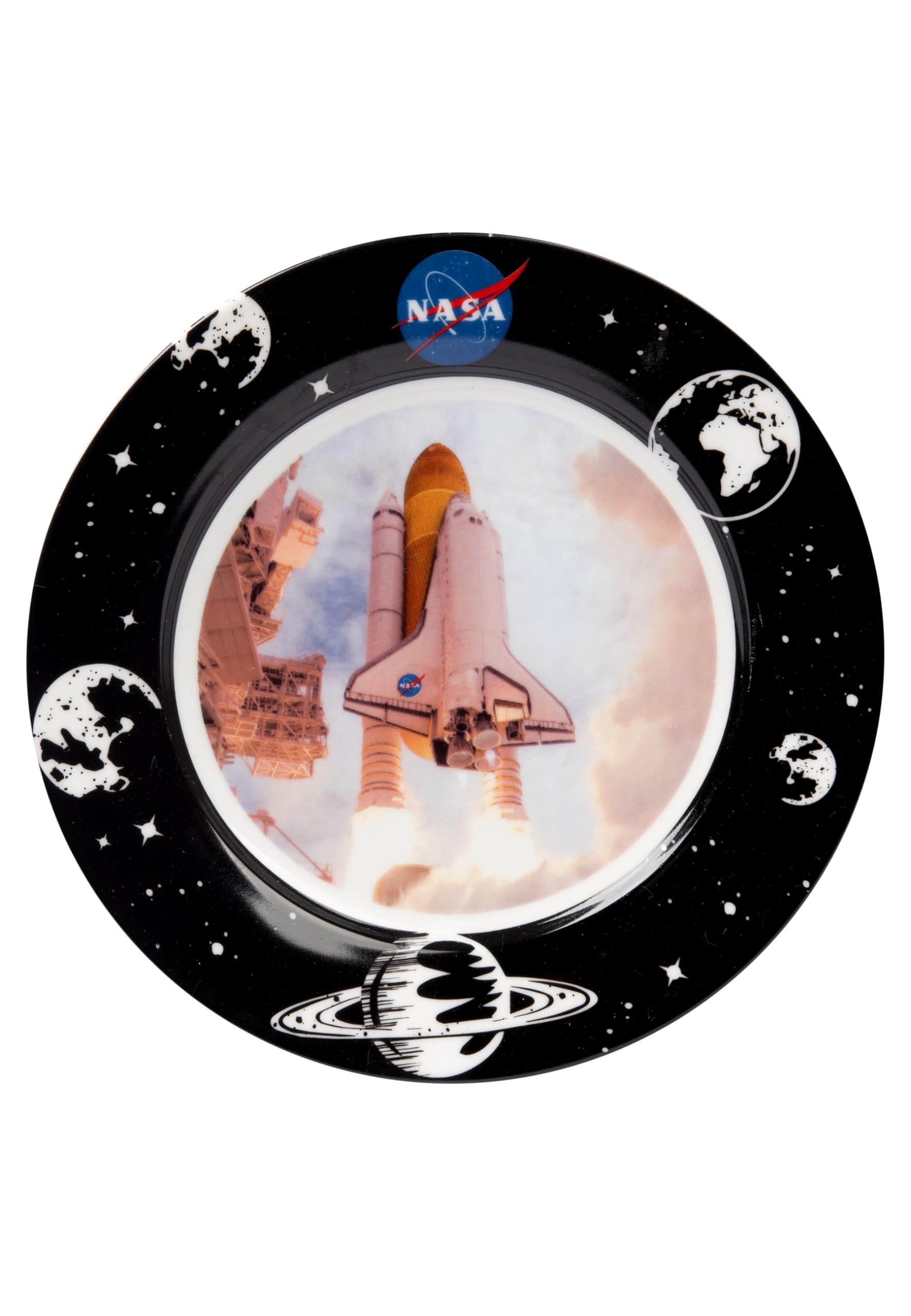 Service Vaisselle NASA 3 Pièces - Assiette 19cm, Bol 330ml, Tasse 220ml, Porcelaine Lave-vaisselle, Design Espace - 9