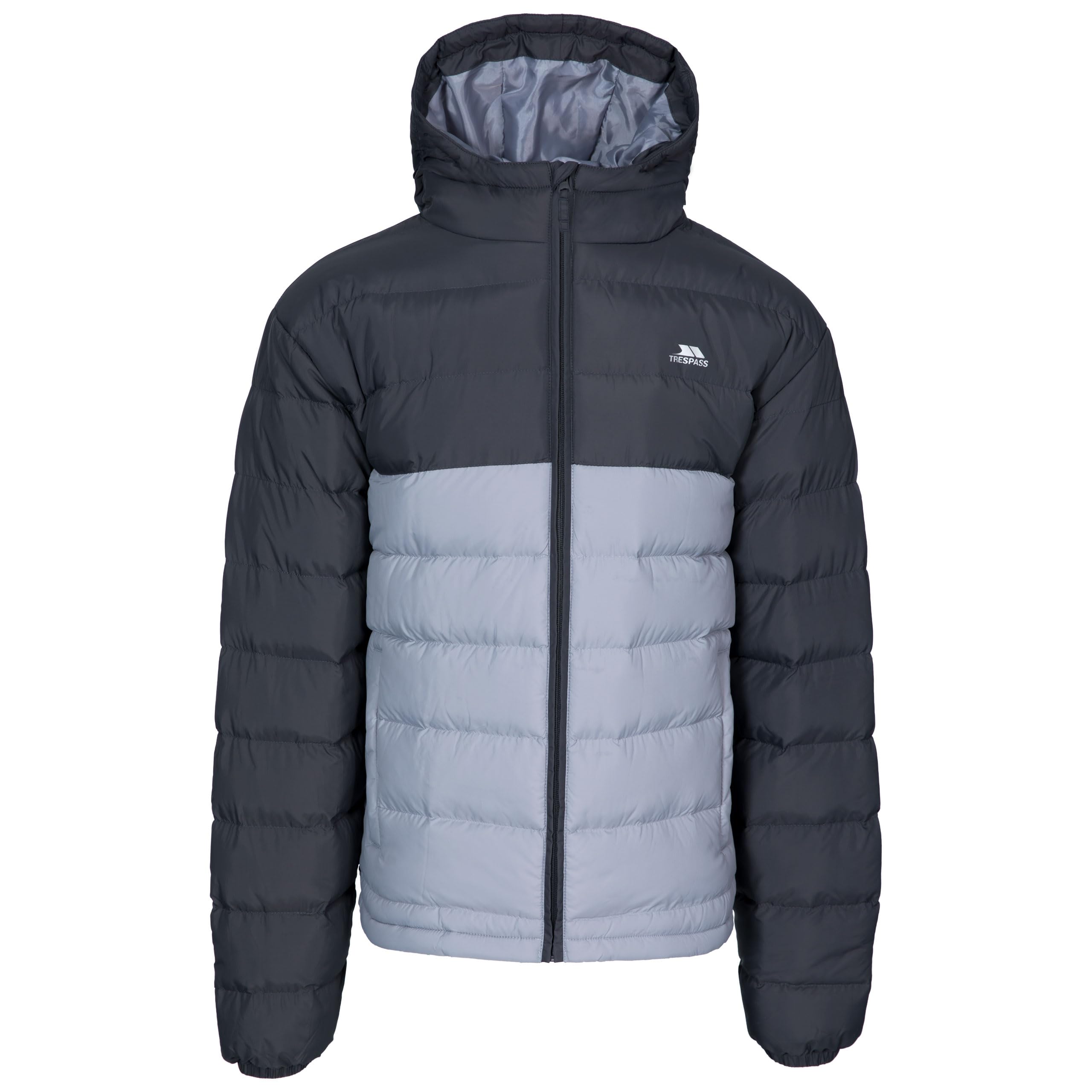 Trespass Oskar Homme manteau résiste à l'eau fermeture zippée à capuche - Gris - S