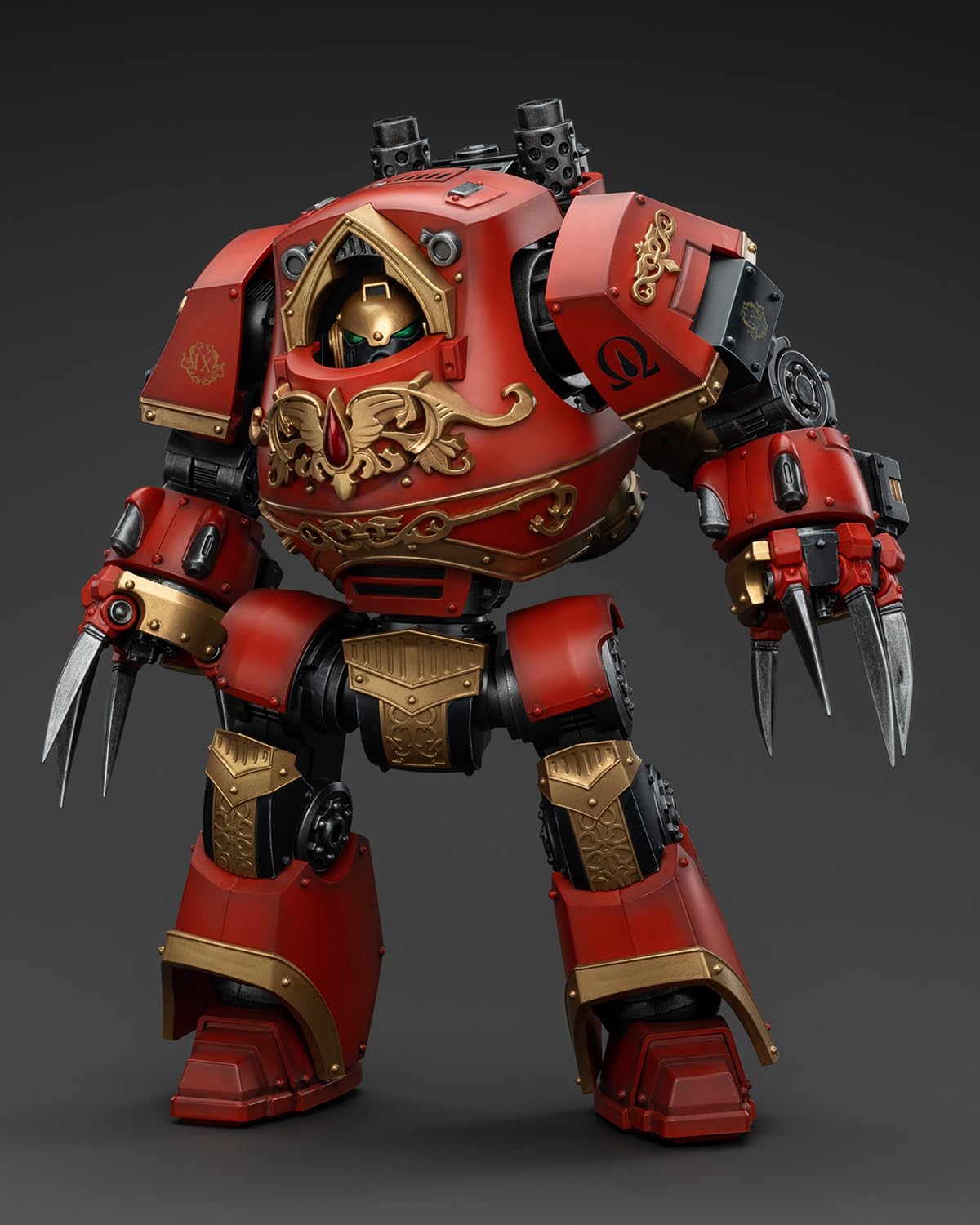 GWTCTOY JoyToy GW 40K oryginalna licencja 1:18 figurka akcji, Blood Angels Contemptor-Incaendius Dreadnought, 24 cm zestawy do montażu figurek kolekcjonerskich