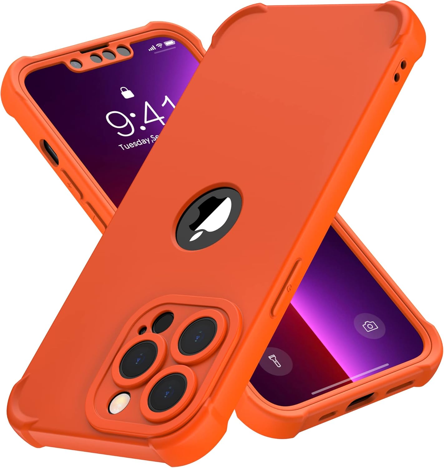 ORETECH for iPhone 13 Pro Max Case, with [2 x Screen