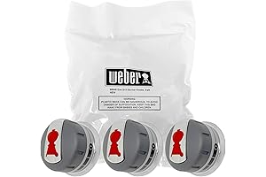 Weber Genesis Gas Grill Replacement Burner Knobs - Set of 3