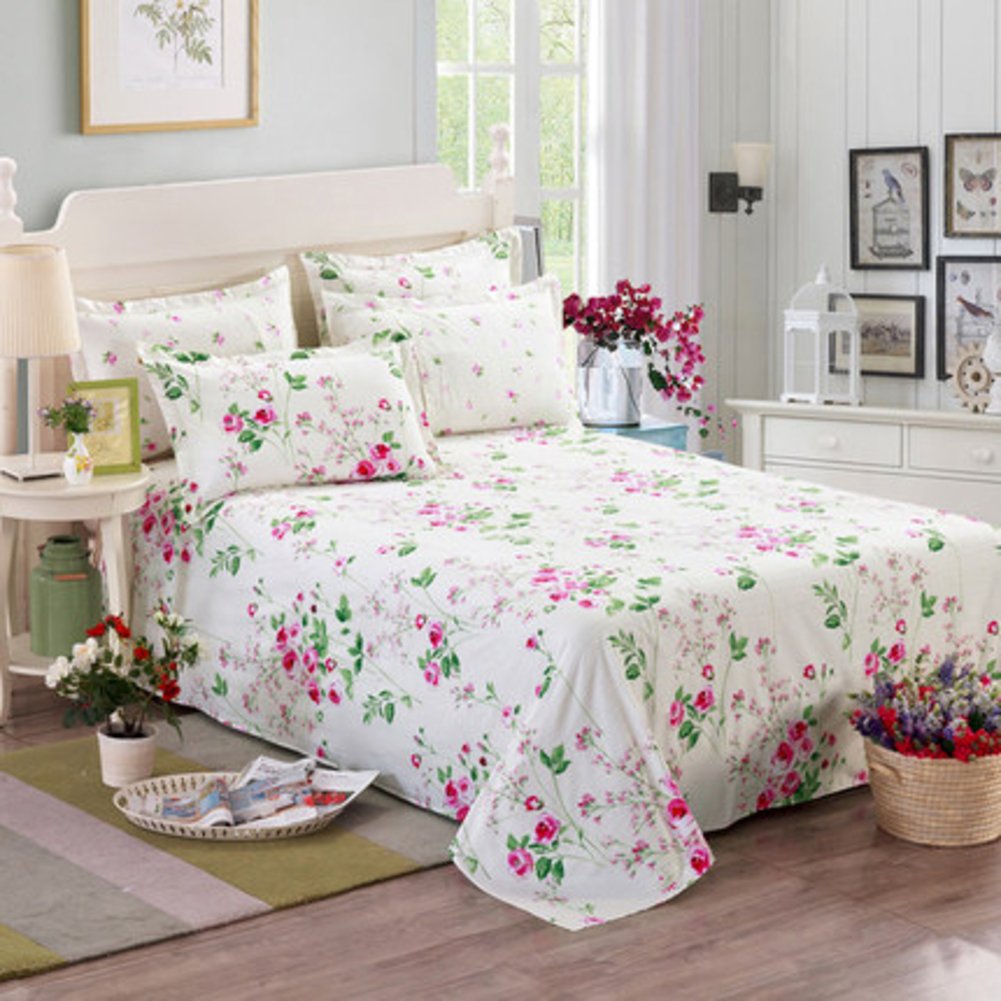 Drap plat en coton sergé 180x230 drap de lit une place