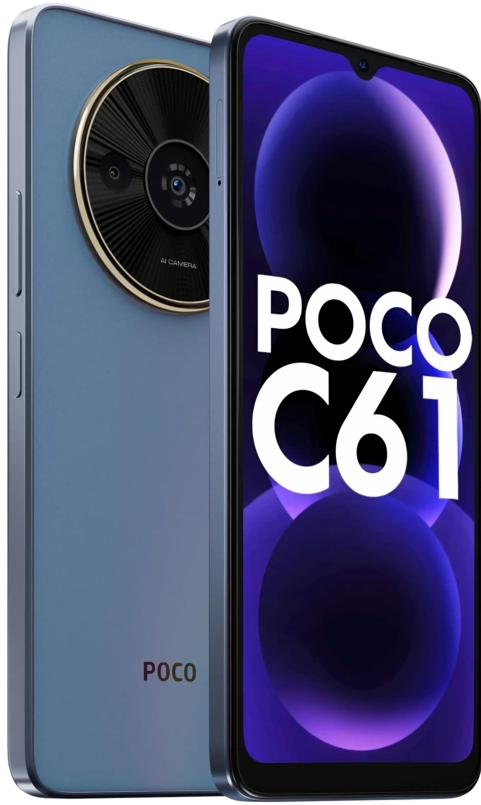 スマートフォン本体 POCO C61 4GB+128GB POCO C61 (Ethereal Blue, 6GB RAM, 128GB Depolama) | 1 TB'a Kadar