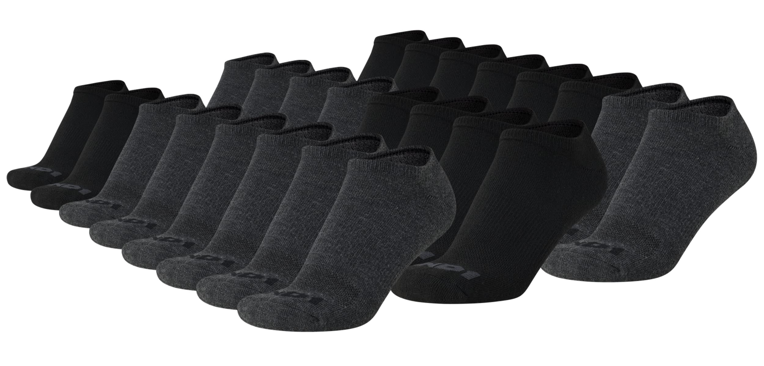 AND1Men's Athletic Socks - Cushion Comfort No Show Socks (24 Pack)