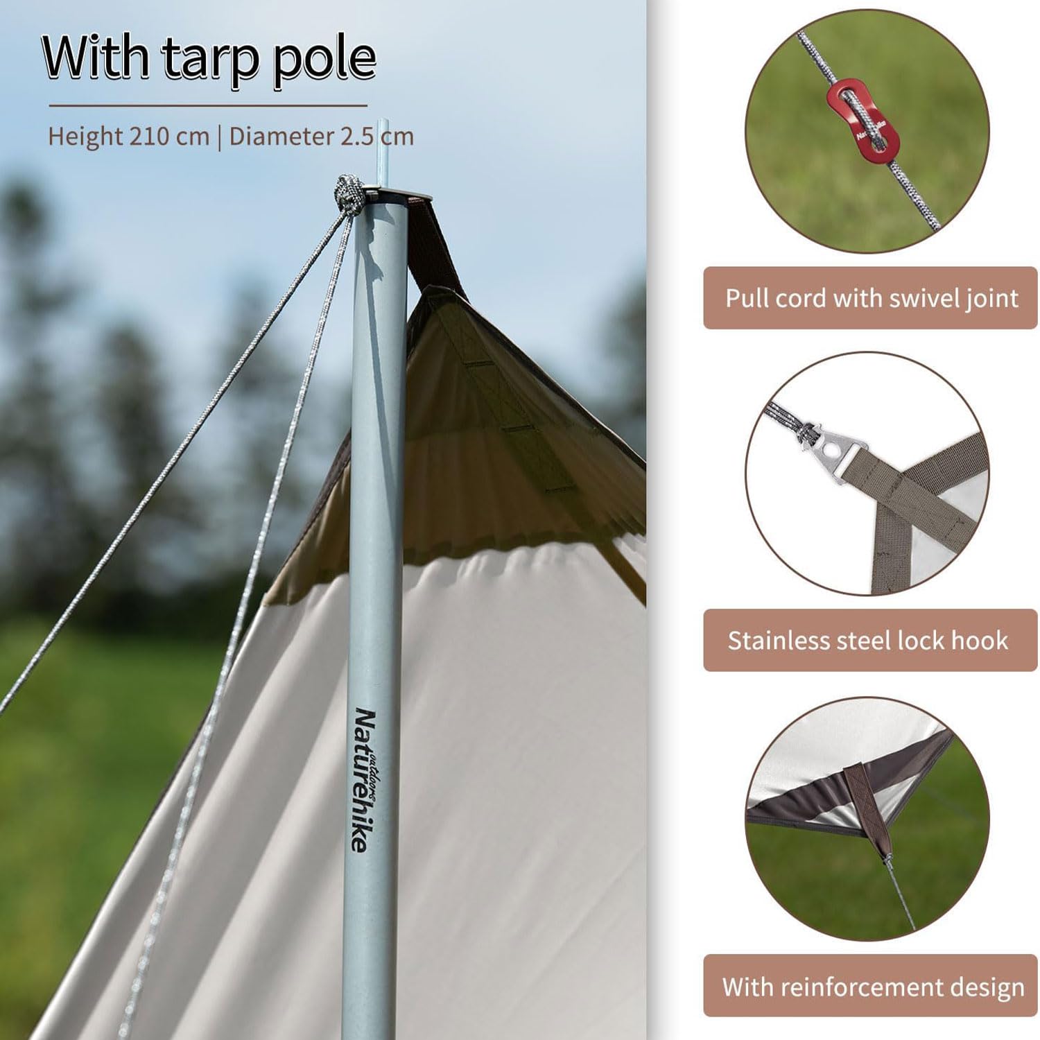 Paravientos Playa SANDIARIO Lona De Camping,400 300cm Toldo