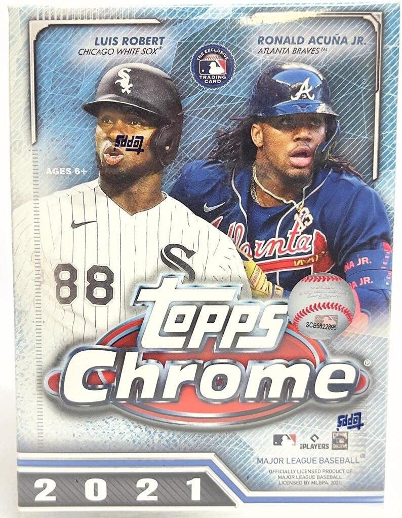 2021 Topps Chrome Baseball 8 Pack Blaster Box