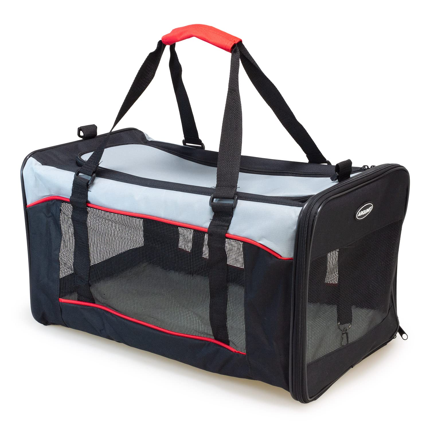 ARQUIVET Bolsa para Transporte de Mascotas Deluxe - Talla L - 51 x 29 x 28 cm - Transportín para Perros y Gatos - Bolsa de Transporte Cachorros y Animales pequeños
