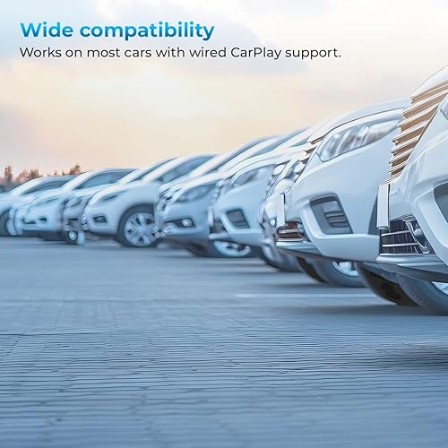 Miniatura 8 de CarPlay - Adaptador inalámbrico AutoSky - para CarPlay con cable de fábrica 2023 Plug and Play Dongle se convierte con cable a inalámbrico, uso