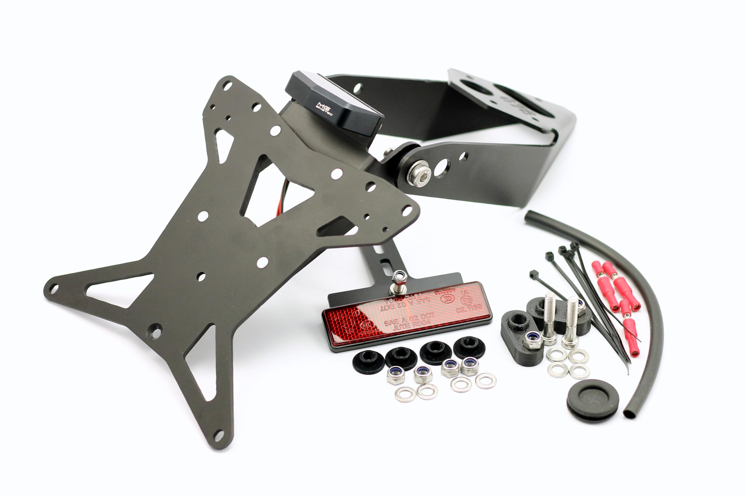Kurzes Heck - Kennzeichenträger - Kennzeichenhalter geeignet für Triumph Street Triple 765 R S RS Moto2 ab ab 2020 (172x167mm)