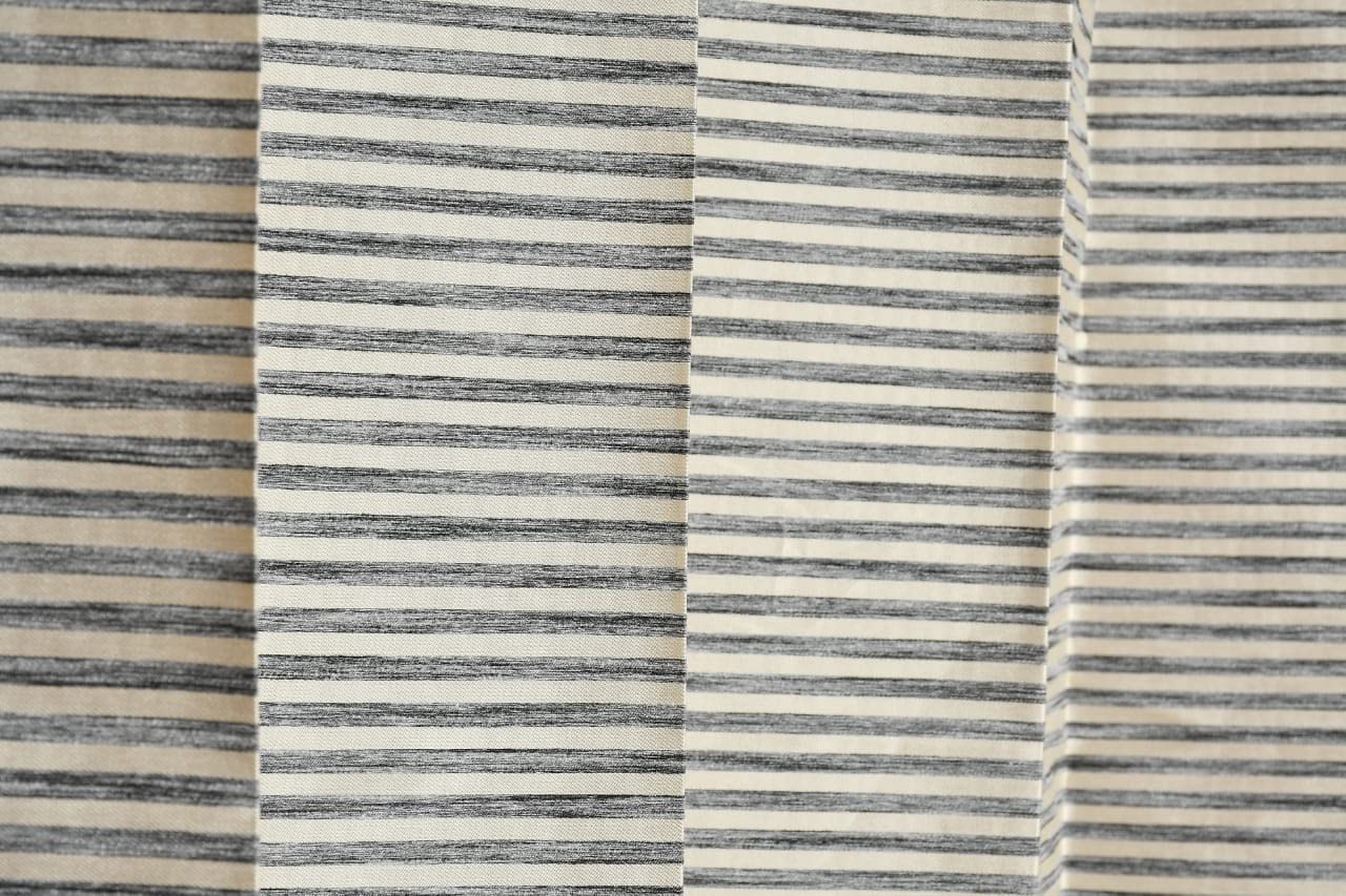 Ami Creation Cotton Strip Fabric Material for Home Decor Soft Cloth for Upholstery, Sofa, Furnishing, Curtains, Pillow Cushions, Chair - Width 40 inches - Fabric by The Meter (Grey)-image-24