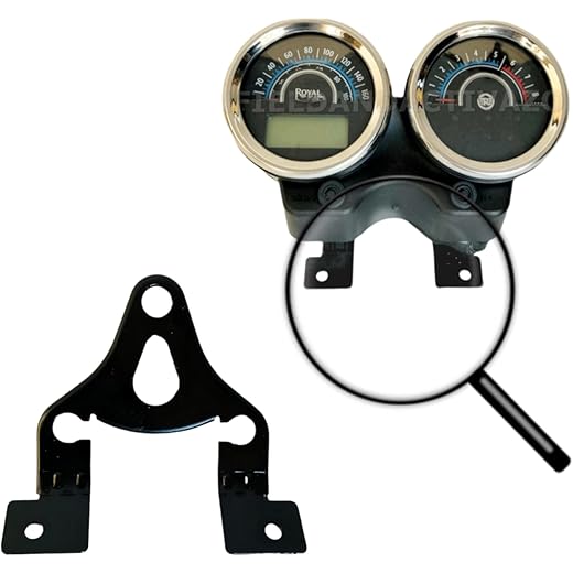 EAZ Speedometer Mounting Clamp Bracket Plate for Royal Enfield Thunderbird 350 & 500cc Models