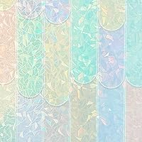 Vista 14 de Película de privacidad para ventana, película de vidrio estática, patrón de flecha, sin pegamento, extraíble, bloqueo UV, calcomanía para decoración