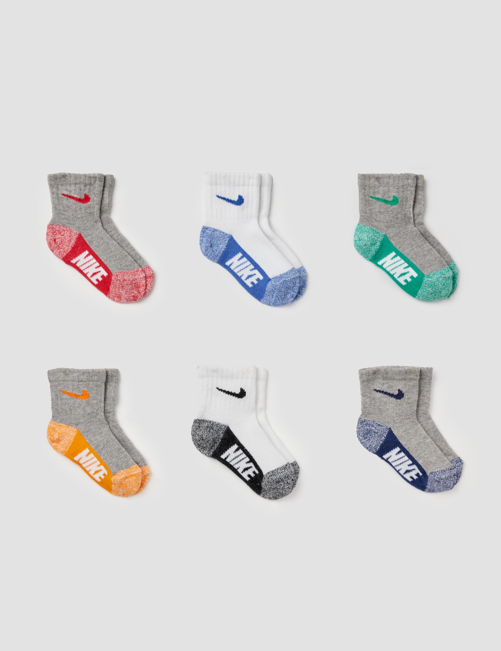Nike Unisex Kid's Baby 6-Pack Performance Socks