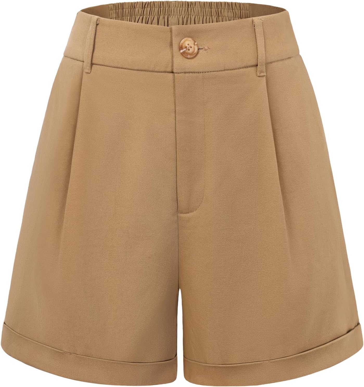 Belle Poque Women Dressy Shorts High Waisted Wide Leg Shorts with Pockets