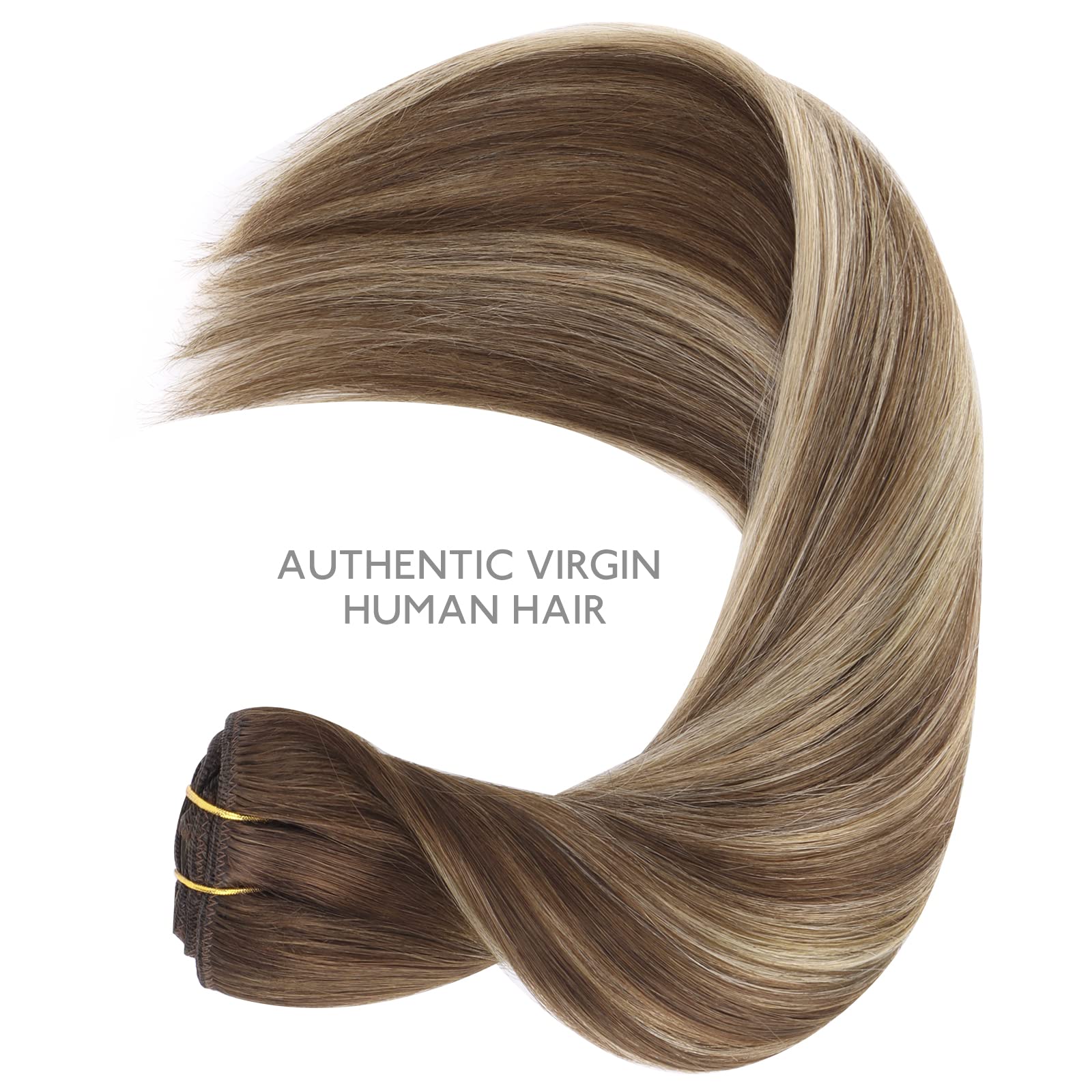WENNALIFE Clip in Hair Extensions Human Hair 16 Inch 120g 7pcs Dark Brown Hair Extensions Clip in for Women Real Human Hair Double Weft Rallonge Cheveux Humain Extension Real Hair Extensions — view 177