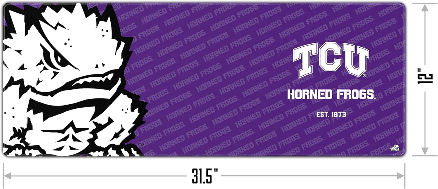 YouTheFan NCAA TCU Horned Frogs Logo Series Desk Pad SMU