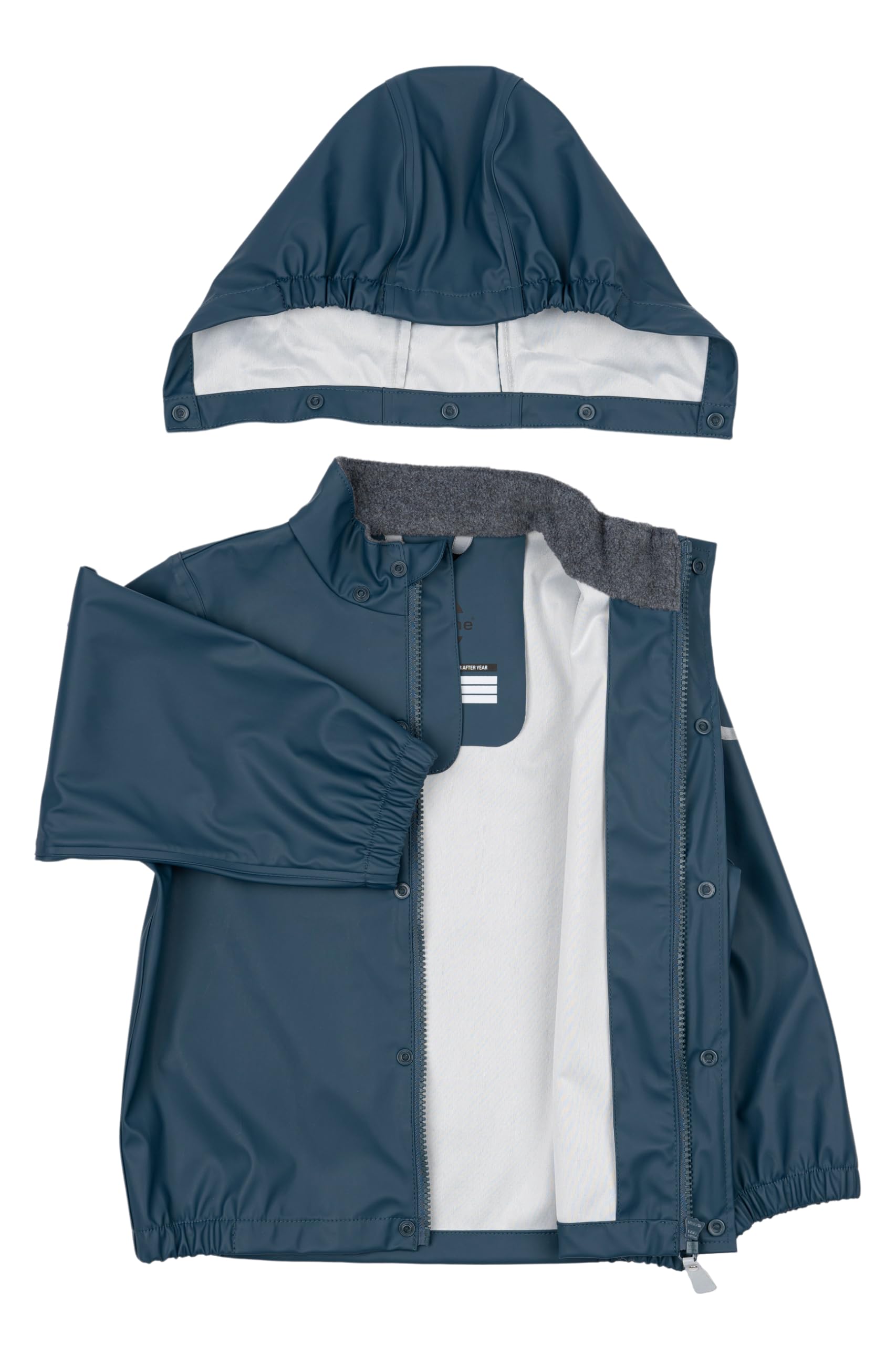 Mikk-line Unisex PU Recycelter Zweiteiliger Regenanzug mit Trägern Orion Blue 110