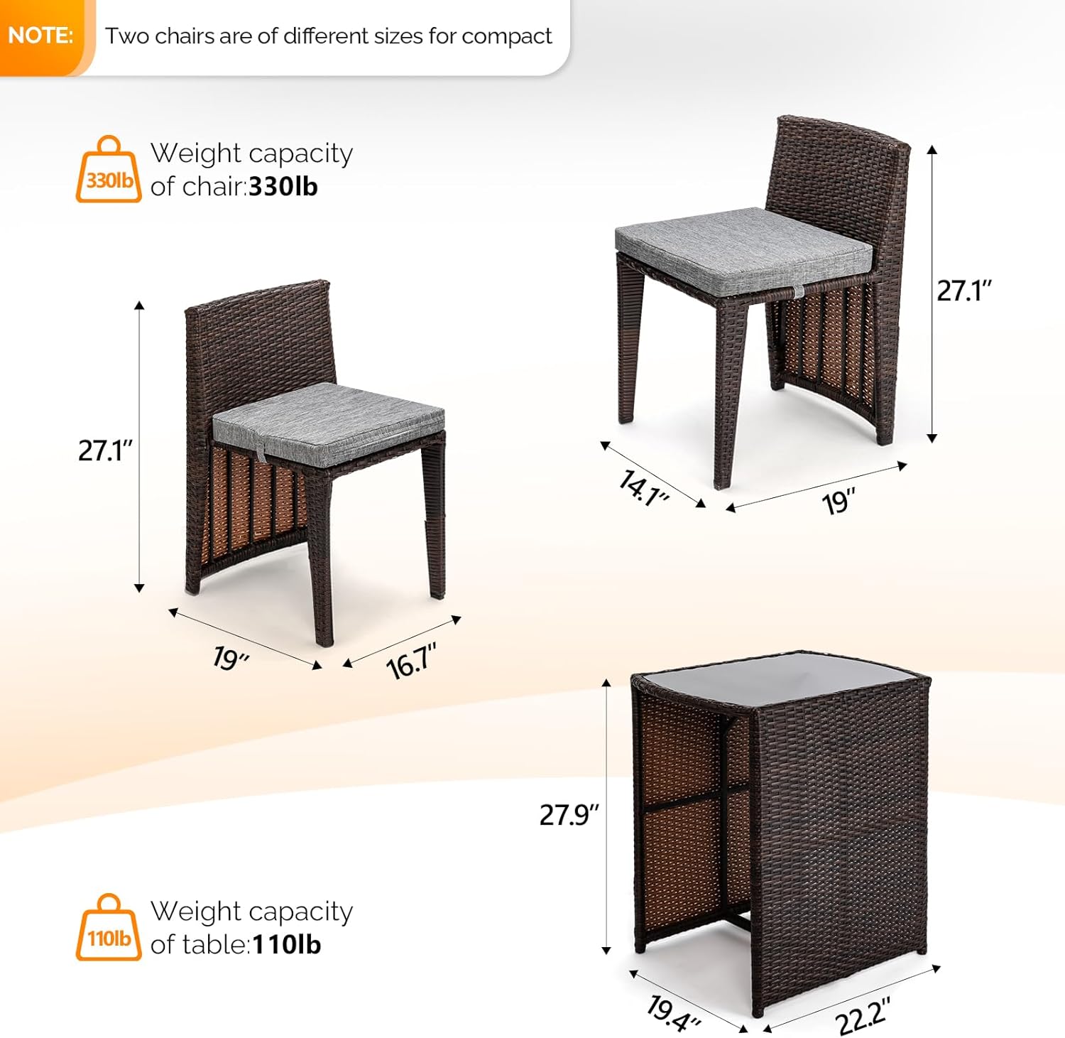 Transform Your Space: Bonnlo 3 PCS Wicker Patio Bistro Set Review