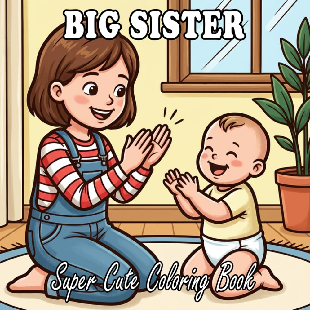 Big Sister Coloring Book: Sweet & Loving Moments of Being a Big Sister