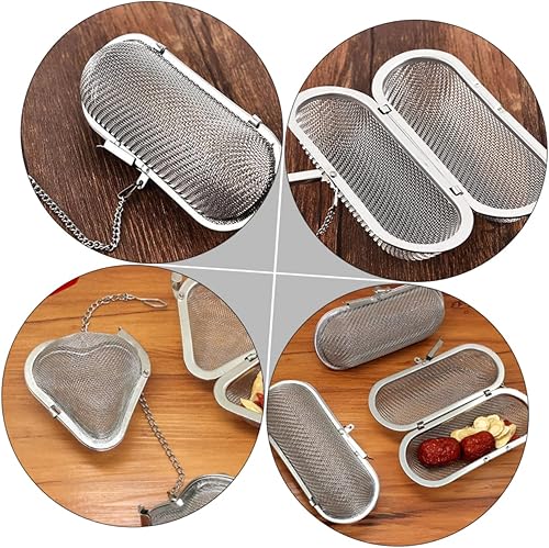 Miniatura 4 de 2pcs Stainless Steel Seasoning Ball Tea Infuser for Loose Tea Metal Tea Spice Ball Stainless Strainer Tea and Infuser Mesh Strainer Stainless Steel